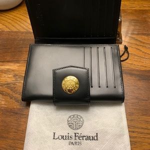 Louis Feraud: Black Leather Wallet - Never used
